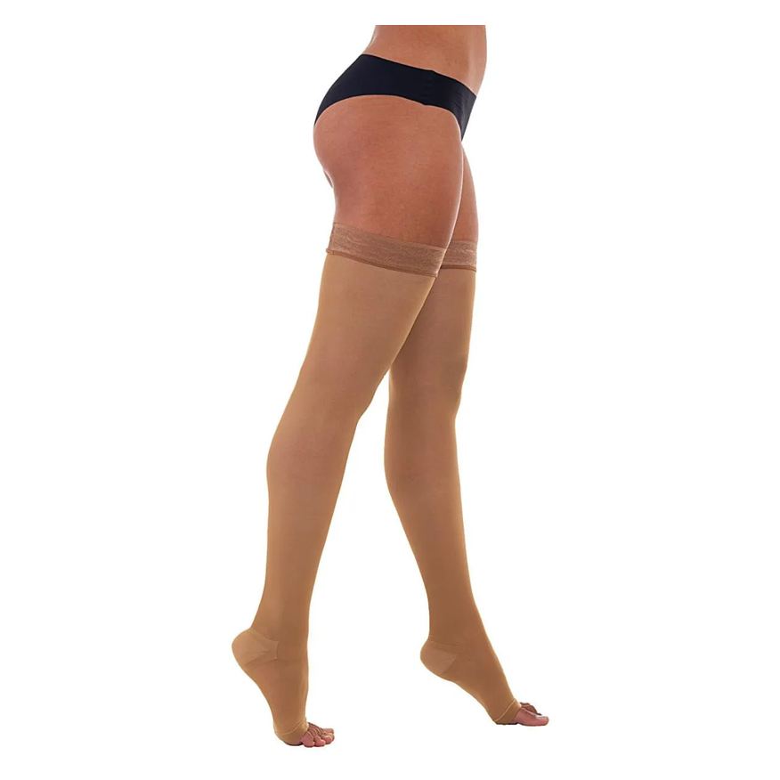 Venosan Meia de Compressão 7/8 6000 - Bronze - 20-30mmhg - Pé Aberto - Tamanho G
