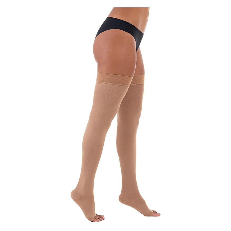 Venosan Meia de Compressão 7/8 Ultraline 4000 20-30mmhg Pé Aberto Bege Tam M