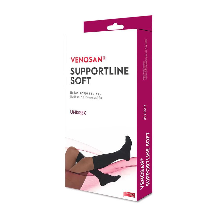 Labcaina Meia 3/4 Supportline Soft Venosan 18-22mmhg Marrom Tam G