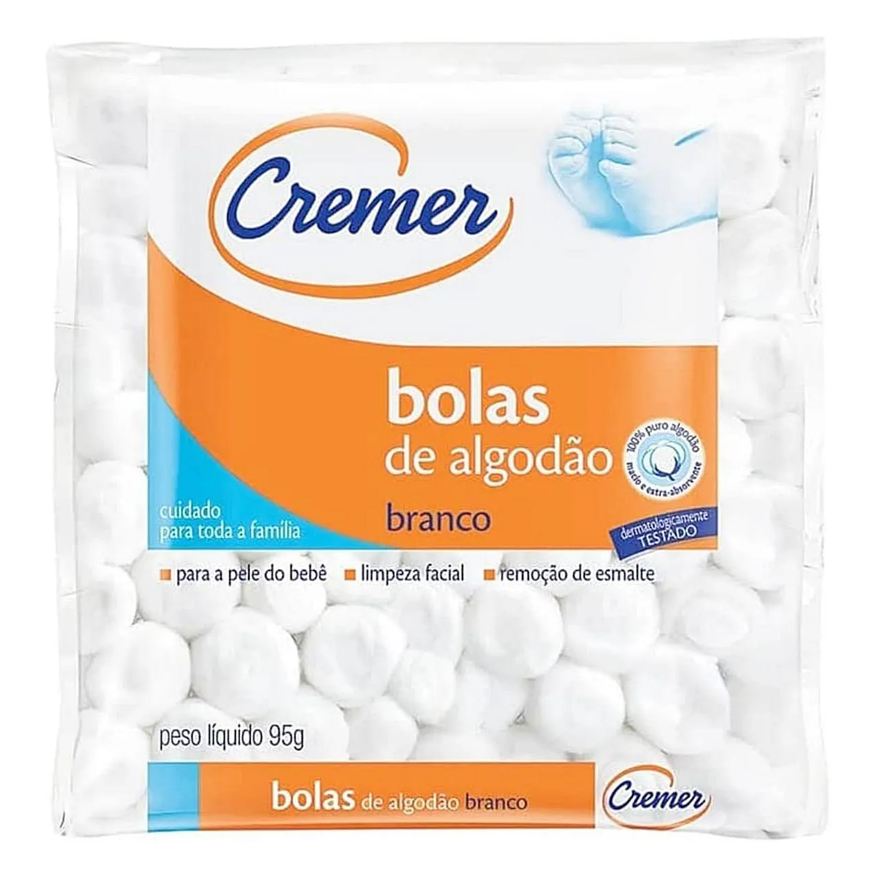 de Bolas Algodão Cremer 95g - Unidade