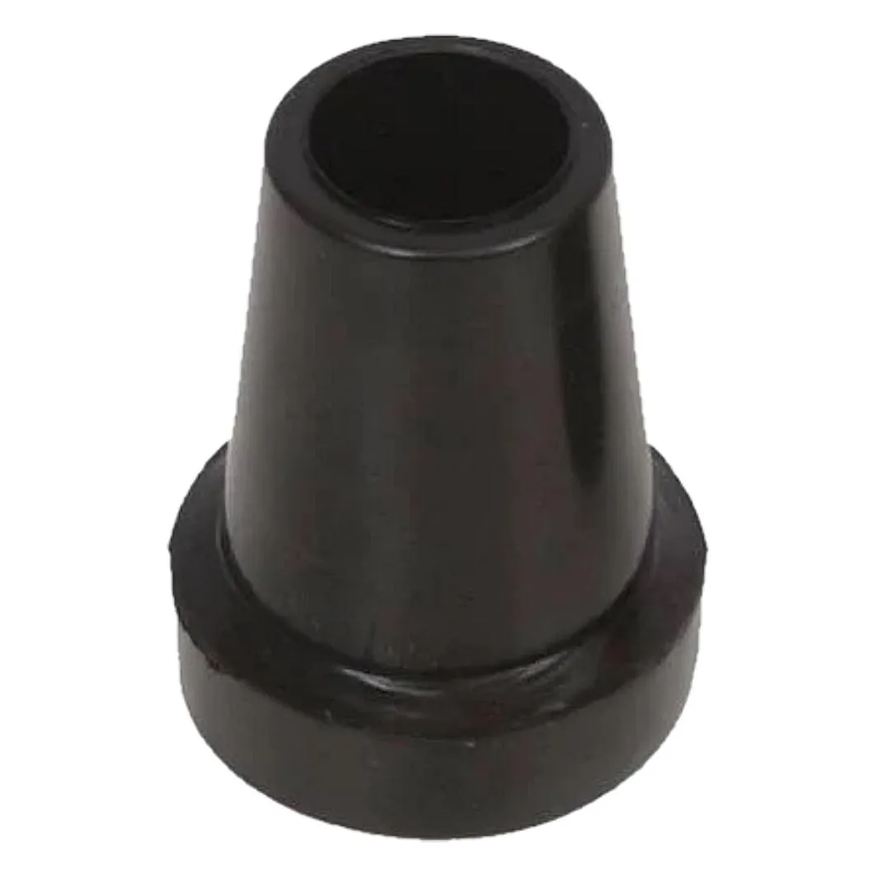 Sequencial Ponteira 1" Curta Borracha P/Muleta Canadense Preta- Unidade