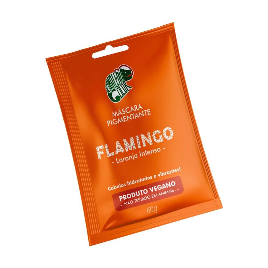 Kamaleão Color Sachê Máscara Tonalizante Flamingo Laranja Intenso 60g