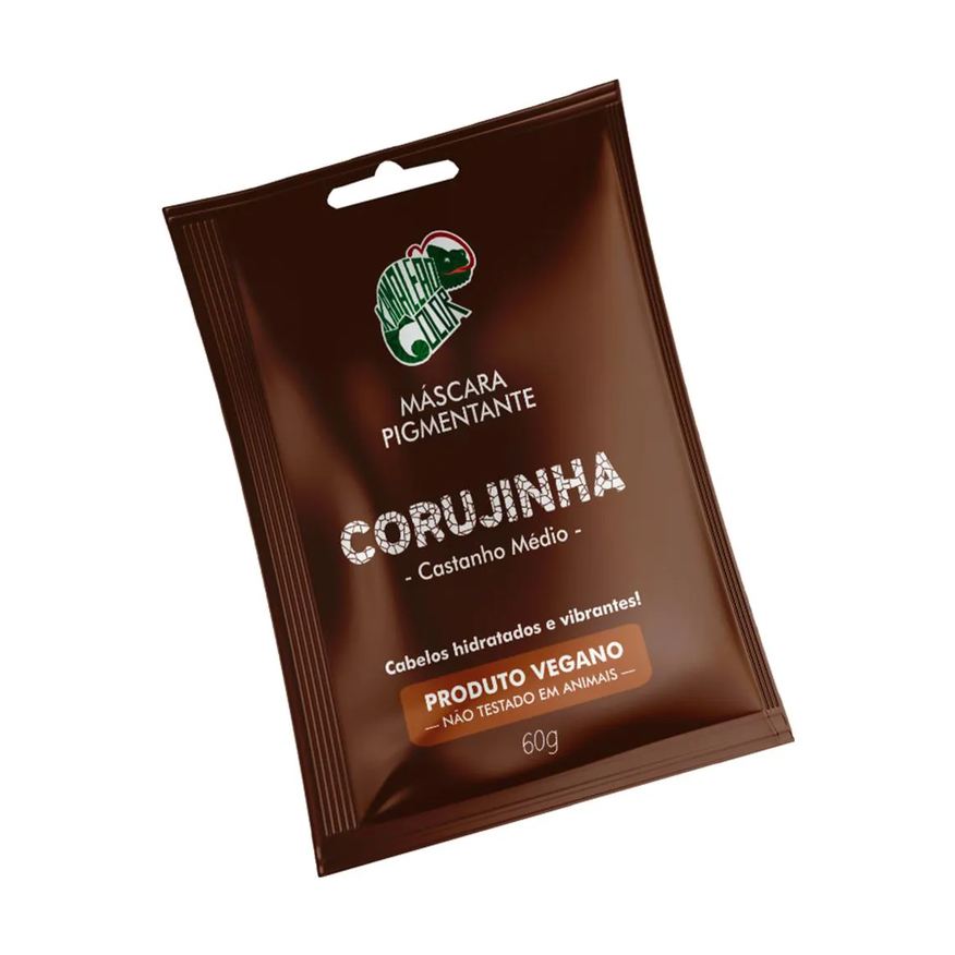 Kamaleão Color Sachê Máscara Tonalizante Corujinha Castanho Médio 60g