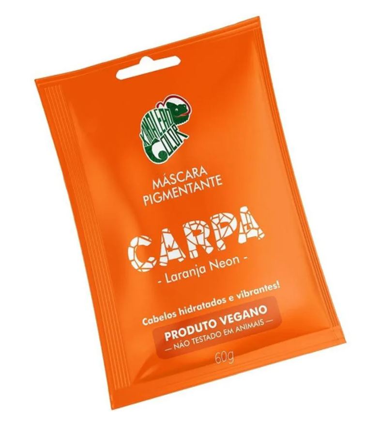 Kamaleão Color Sachê Máscara Tonalizante Carpa Laranja Neon Kamaleão 60g