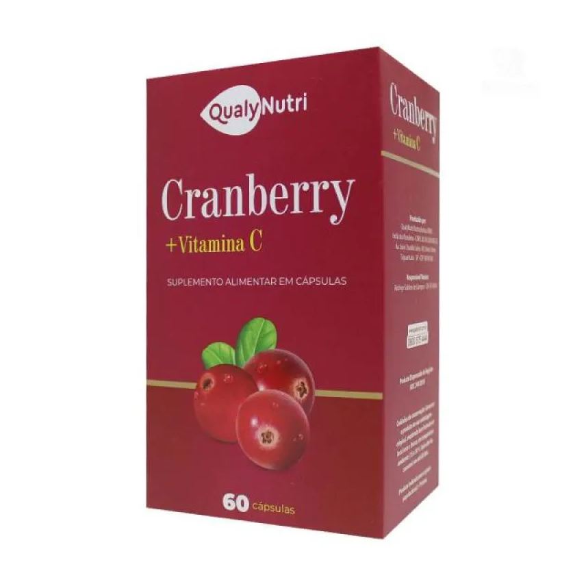Qualynutri Cranberry + Vitamina C 500mg C/60 cápsulas - Qualy Nutri