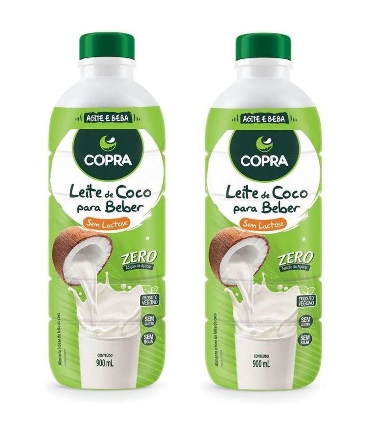 Copra Kit 2uni Leite de Coco Pronto para Beber 900ml