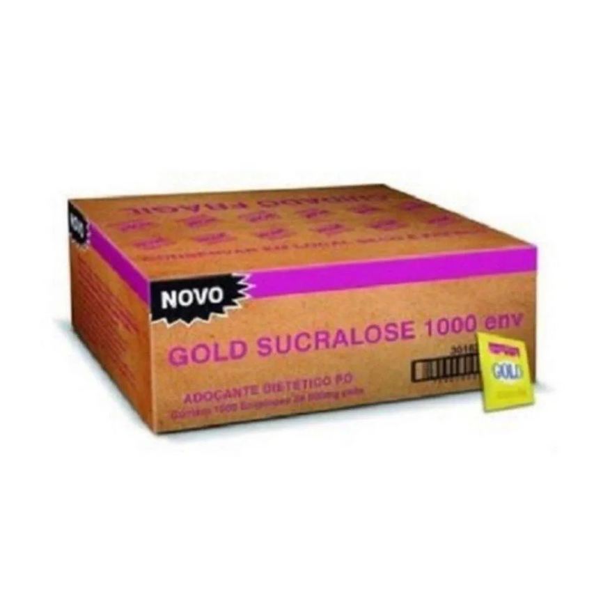 Gold Adoçante Sucralose em Pó Cx. 1000 Env.