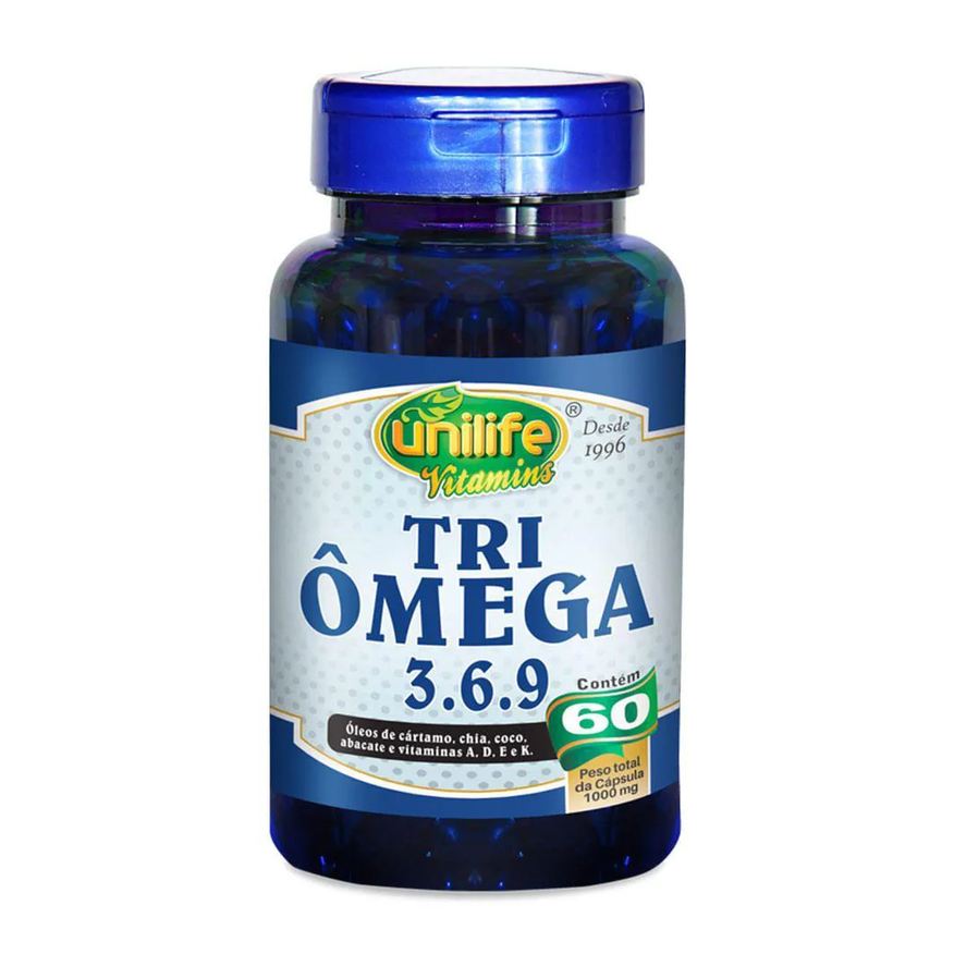 Unilife Tri Ômega 3-6-9 1000mg 60 cápsulas