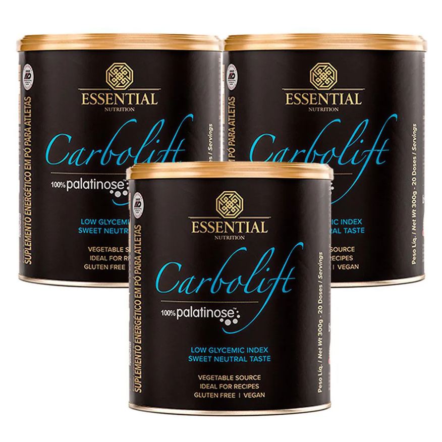 Essential Nutrition Kit 3x Carbolift 100% Palatinose (300g Cada)