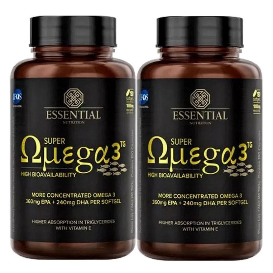 Essential Nutrition Kit 2x Super Omega 3 Tg (180 cápsulas Cada) 1000mg