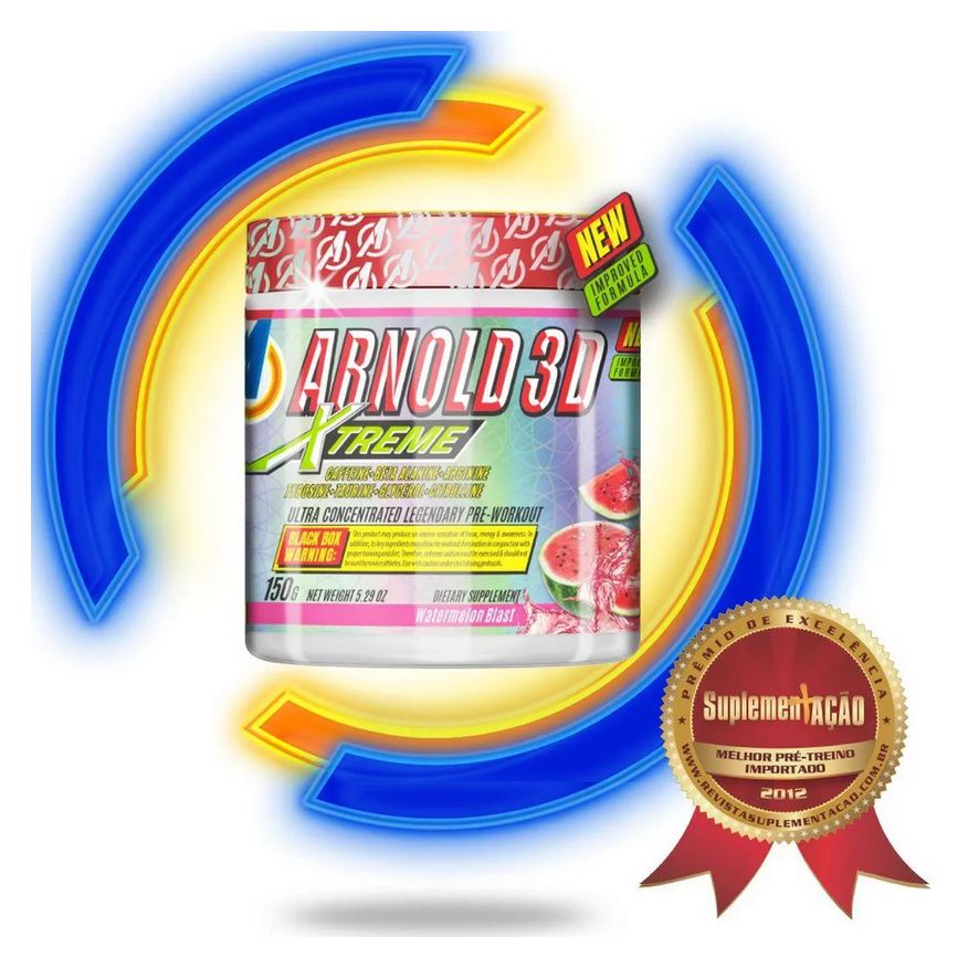 Arnold Nutrition Pré-treino Arnold 3d Xtreme Melancia 150g