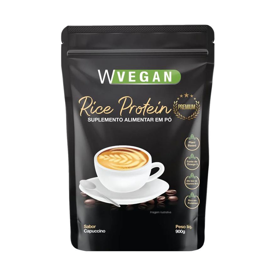 Moriale Odt Proteína de Arroz Wvegan Rice Protein Premium Capuccino Vegano 900g