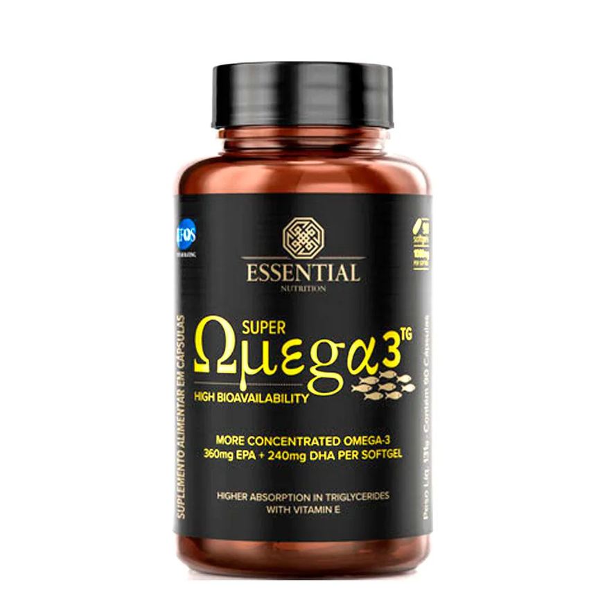 ESSENTIAL NUTRITION SUPER ÔMEGA-3 TG 1g 90 Cápsulas Unica