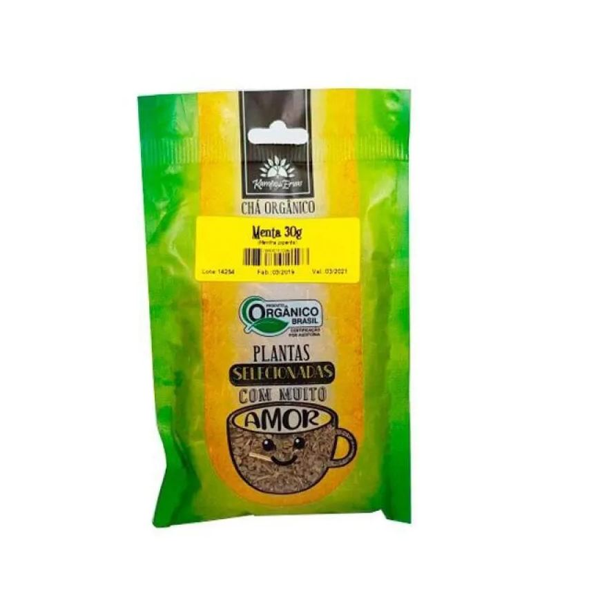 Kampo de Ervas Chá de Menta Orgânico 30g