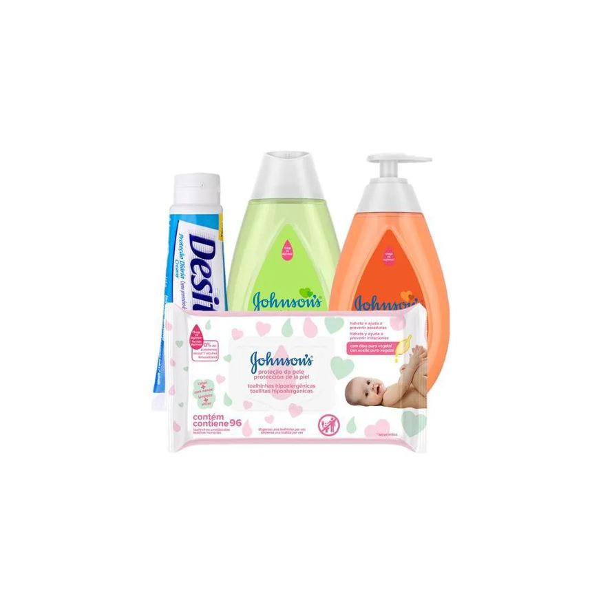 Desitin Kit Johnsons Baby Cabelos Claros com 4 unidades