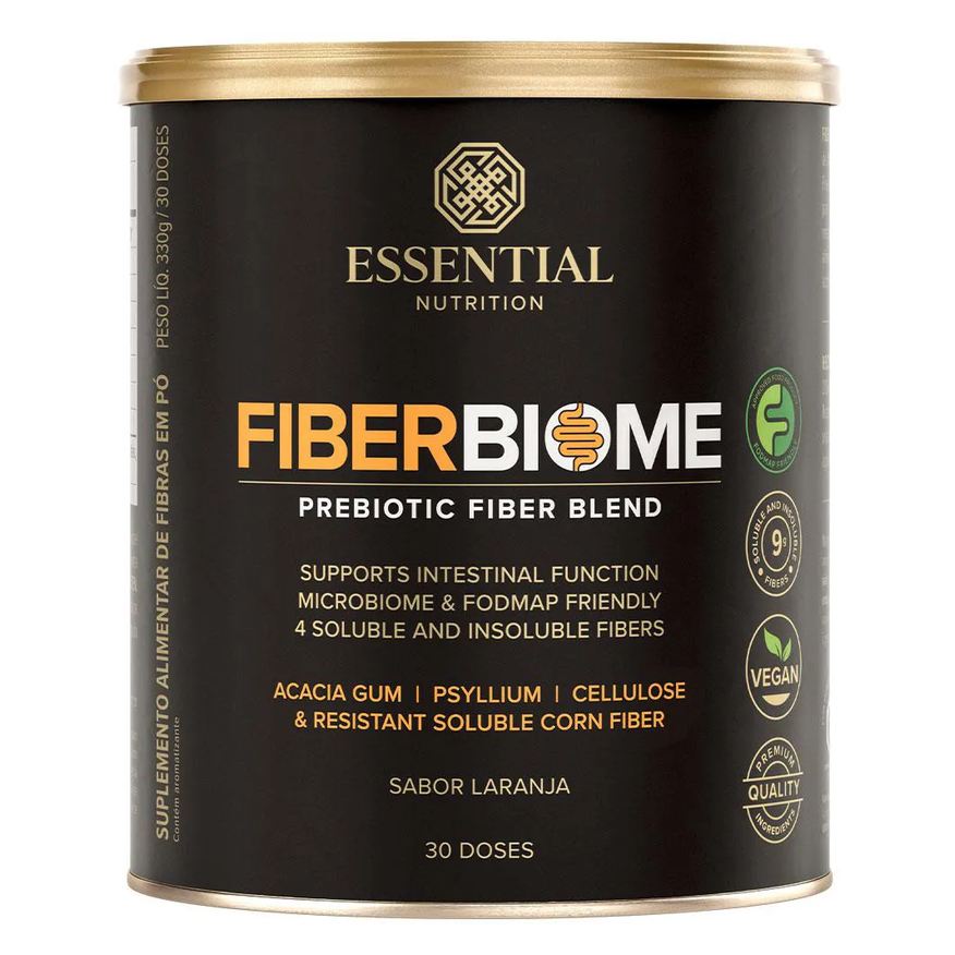 Biome Fiber Blend de Fibras – Laranja (330g) – Essential Nutrition
