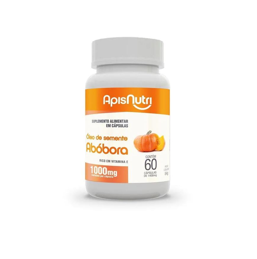 Apisnutri Óleo de Semente de Abóbora 1000mg (60 Cápsulas) - Padrão: Único