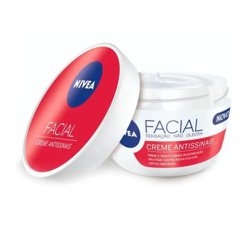 No Brand Creme Hidratante Facial Antissinais Nivea 100g Anti - Idade / Antirrugas