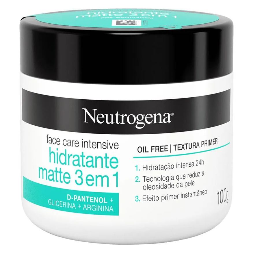 Neutrogena Hidratante Facial com Efeito Mate Face Care Antissinais 3 em 1 - Primer Instantâneo