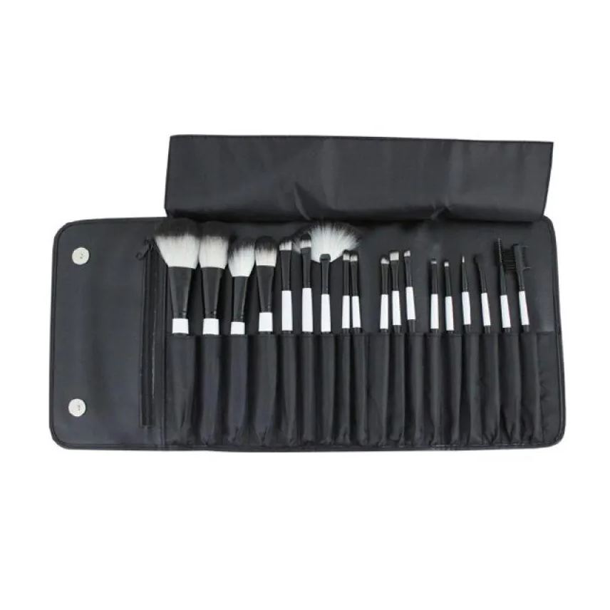 Jacki Design Kit com 18 Pincéis Profissionai Fyd33013 Preto