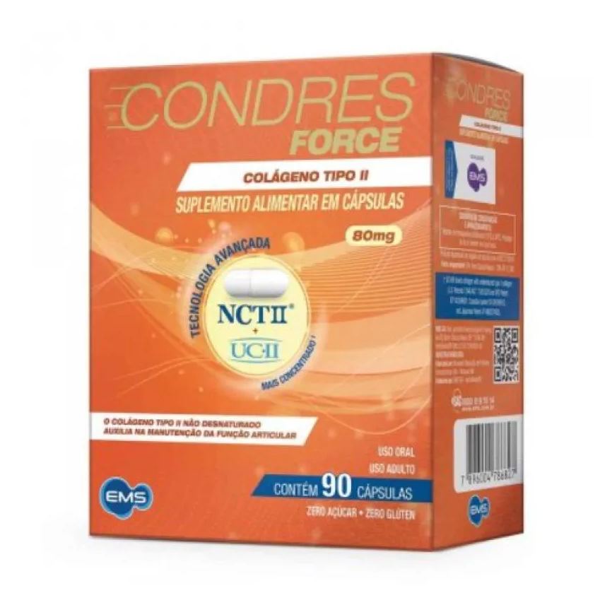 Ems Suplemento Alimentar Colágeno Tipo Ii Condres Force 90cps