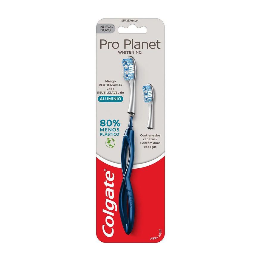 Colgate Escova de Dente Pro Planet com 2 cabeças