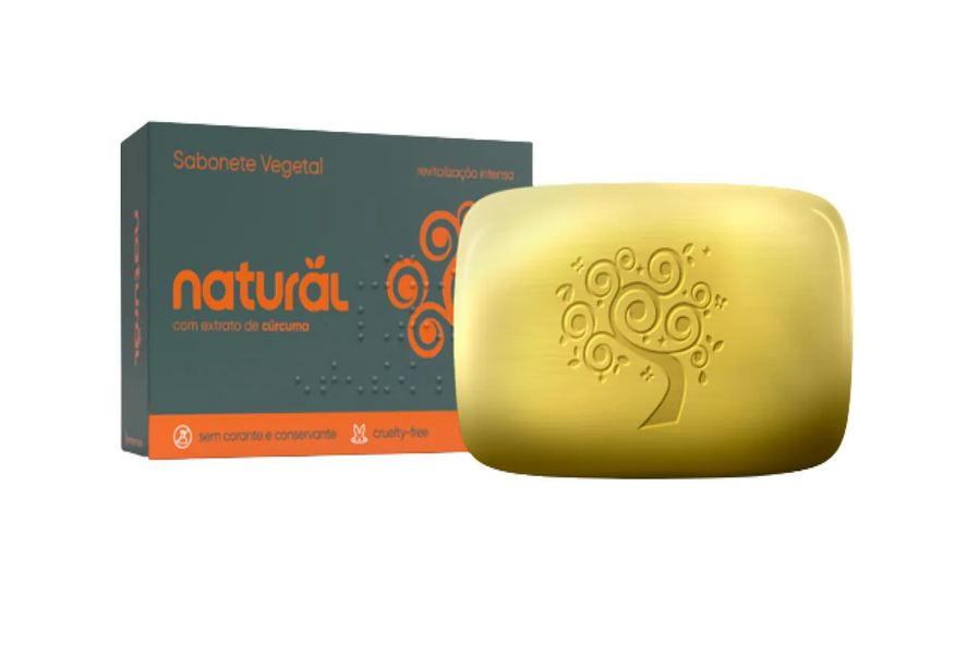 On KIT 3X: SABONETE CúRCUMA NATURAL 80g