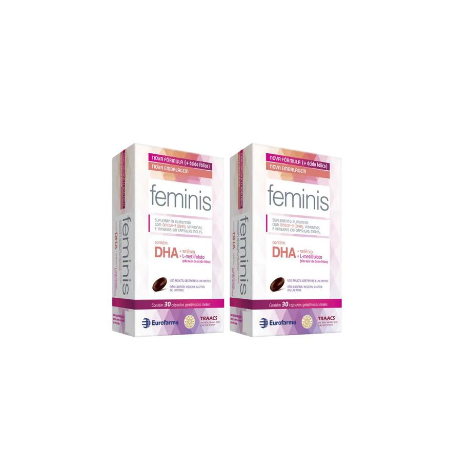 Eurofarma Kit 2 Cxs Suplemento Feminis Ômega 3 Dha Vitamina