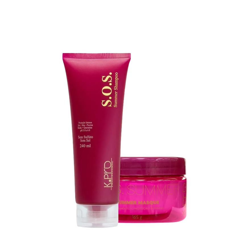K.Pro Profissional Kit K.pro S.o.s. Summer Shampoo e Máscara (2 Produtos)
