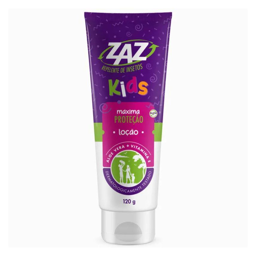de Repelente Insetos Kids Loção 120g - Zaz
