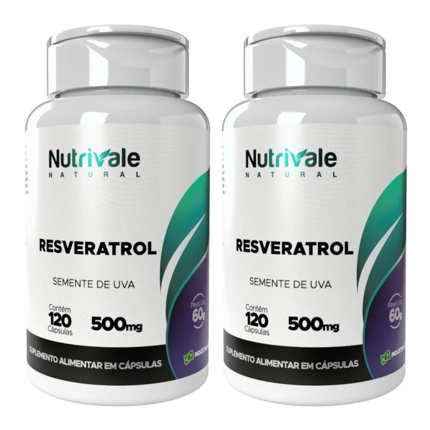 Nutrivale Kit 2x Trans-resveratrol 120 cápsulas