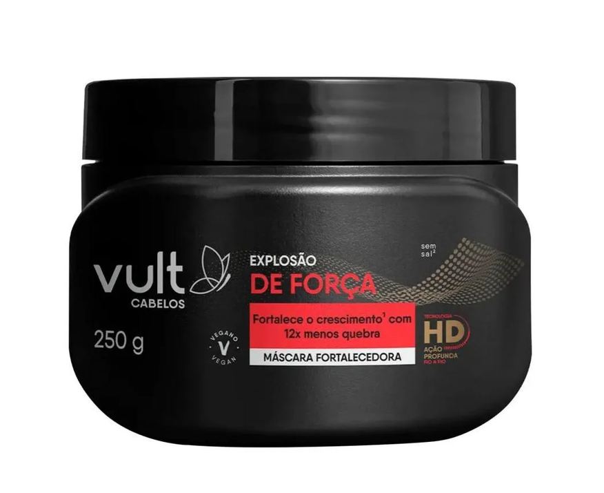 Vult Máscara Fortalecedora Cabelos Explosão de Força 250g