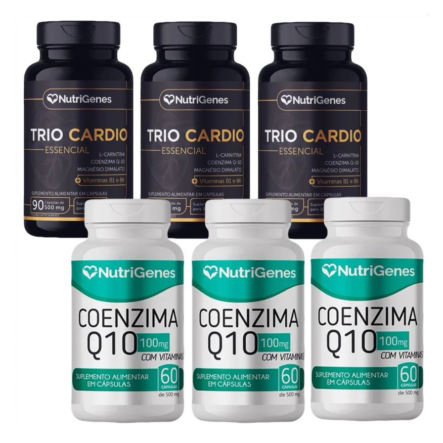 Nutrigenes 3x Trio Cardio + 3x Coenzima Q10 Coq10