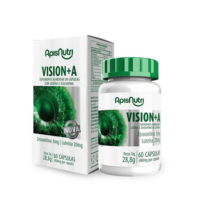Apisnutri Vision + a Luteína 20mg - Zeaxantina 3mg (60 Cápsulas) - Padrão: Único