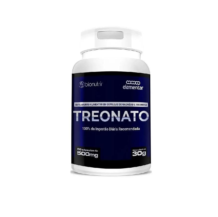 Bionutrir Magnésio Treonato 500mg (60 Cápsulas) - Padrão: Único