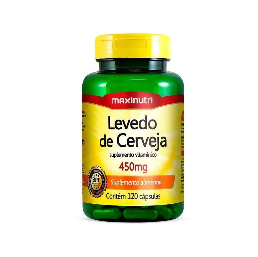 Maxinutri Levedo de Cerveja 450mg (120 Cápsulas) - Padrão: Único