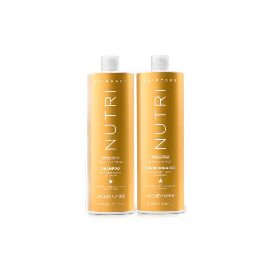 Jacques Janine Professional Kit Jacques Janine Hair Care Nutri Shampoo 800ml + Condicionador 750ml