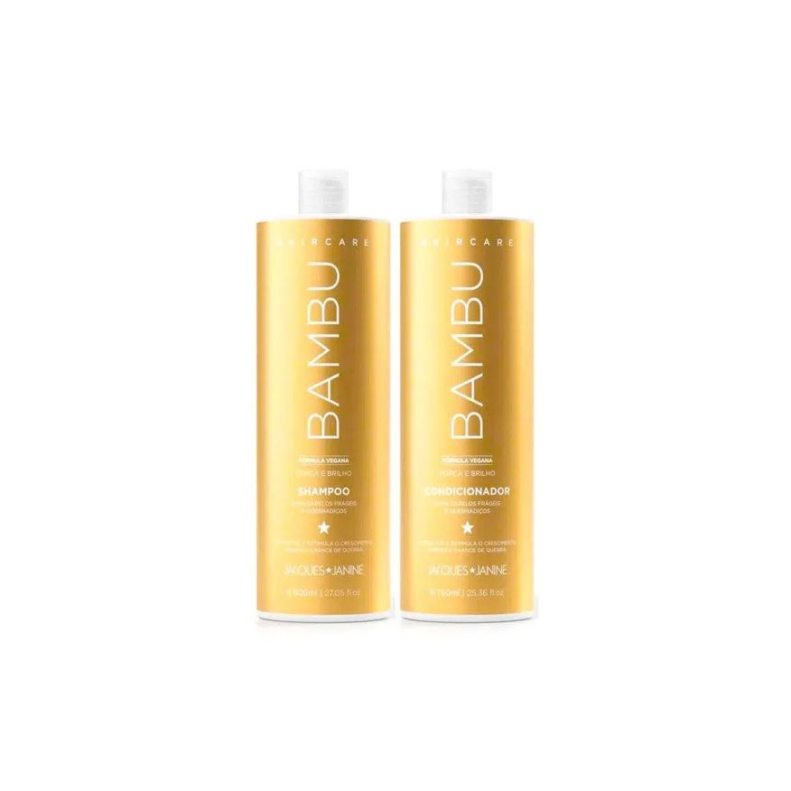 Jacques Janine Professional Kit Jacques Janine Hair Care Bambu Shampoo 800ml + Condicionador 750ml
