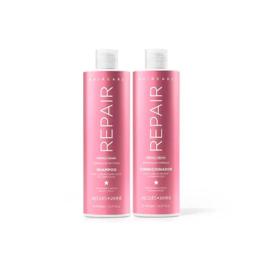 Jacques Janine Professional Kit Jacques Janine Hair Care Repair Shampoo 450ml + Condicionador 440ml