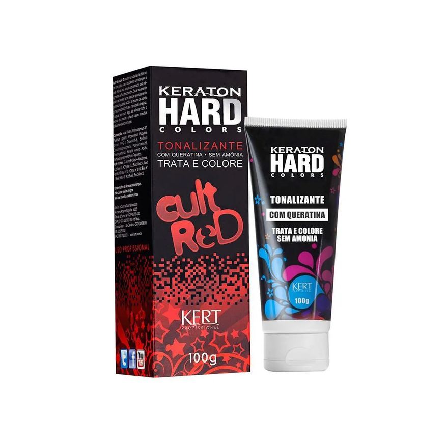 Keraton Tonalizante Hard Color Cult Red - 100g
