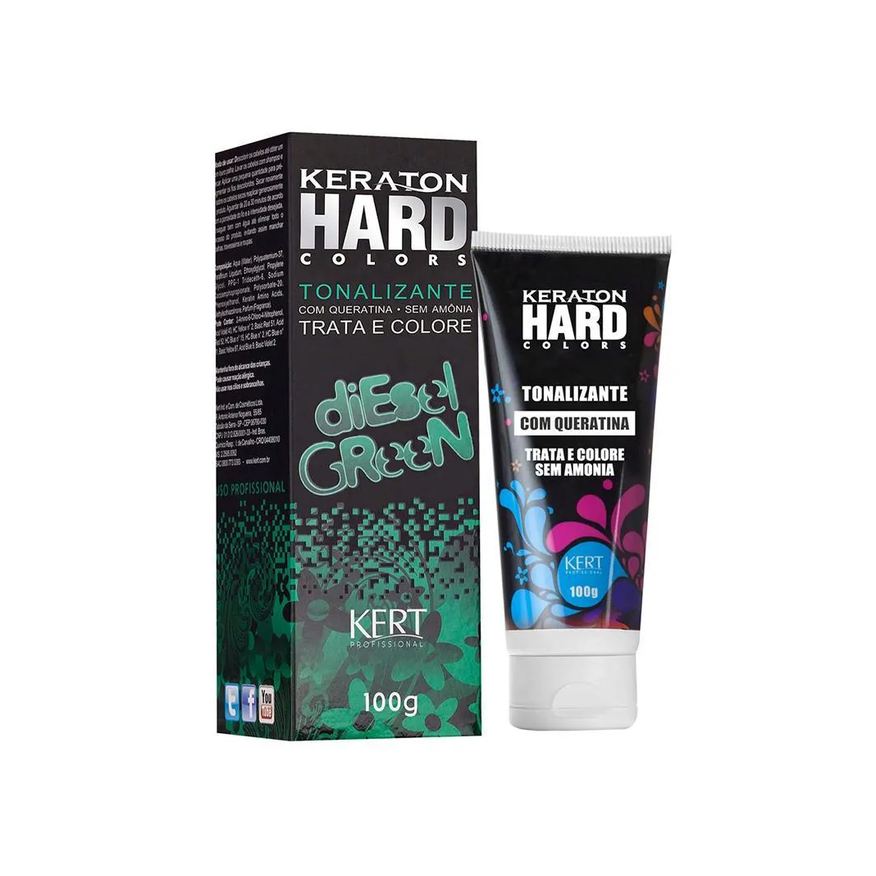 Keraton Tonalizante Hard Color Diesel Green - 100g