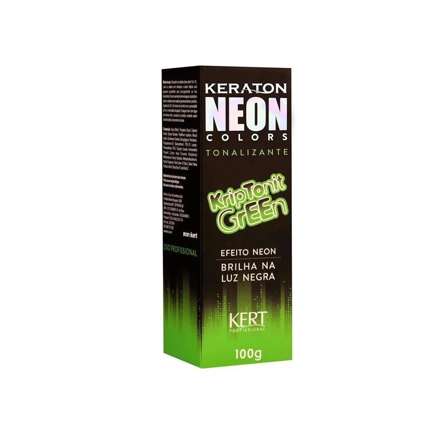 Keraton Tonalizante Hard Color Neon Kriptonit Green - 100g
