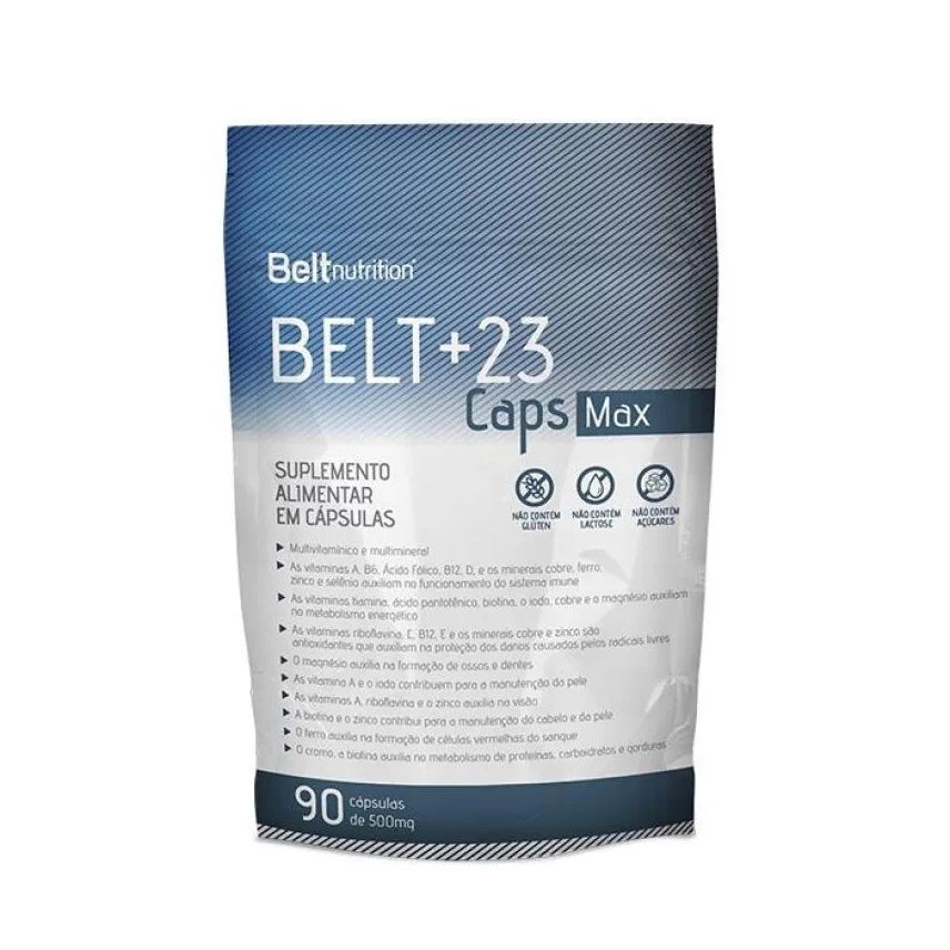 Belt Nutrition Belt +23 cápsulas Max Pacote - Multivitamínico - 90 Cápsulas.