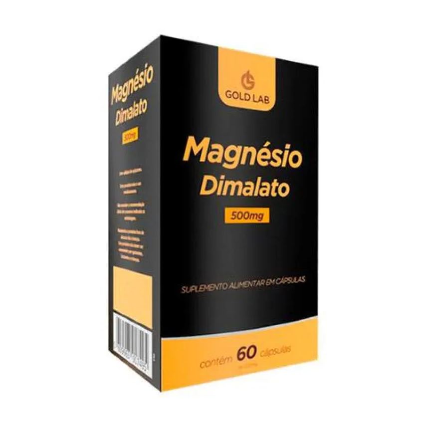 Gold Lab Magnésio Dimalato 500mg C/60 cápsulas
