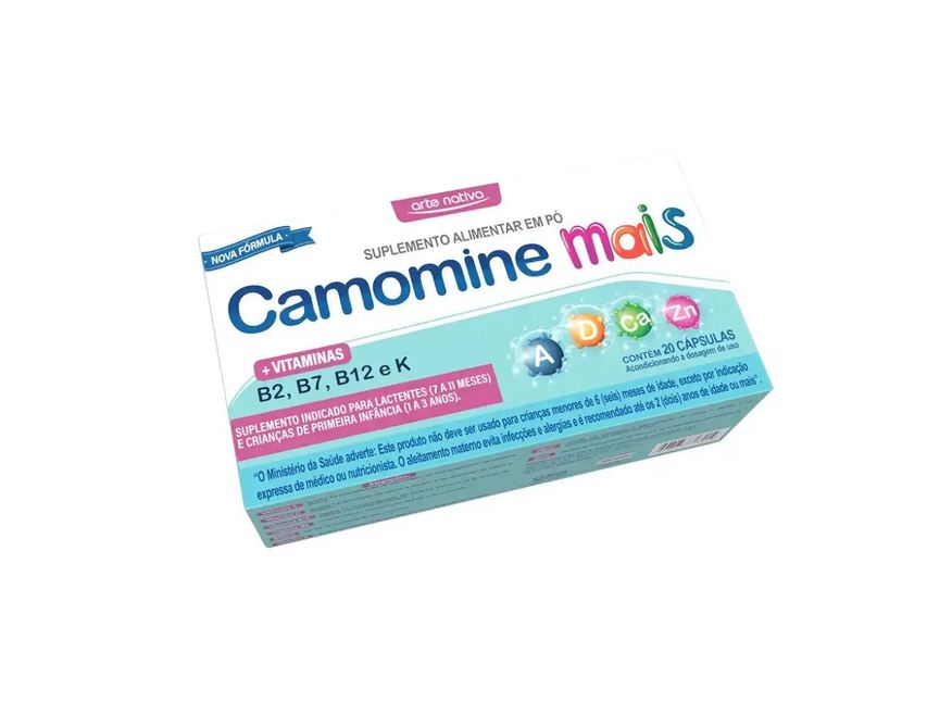 Arte Nativa Polivitamínico Infantil Camomine Mais 20 cápsulas