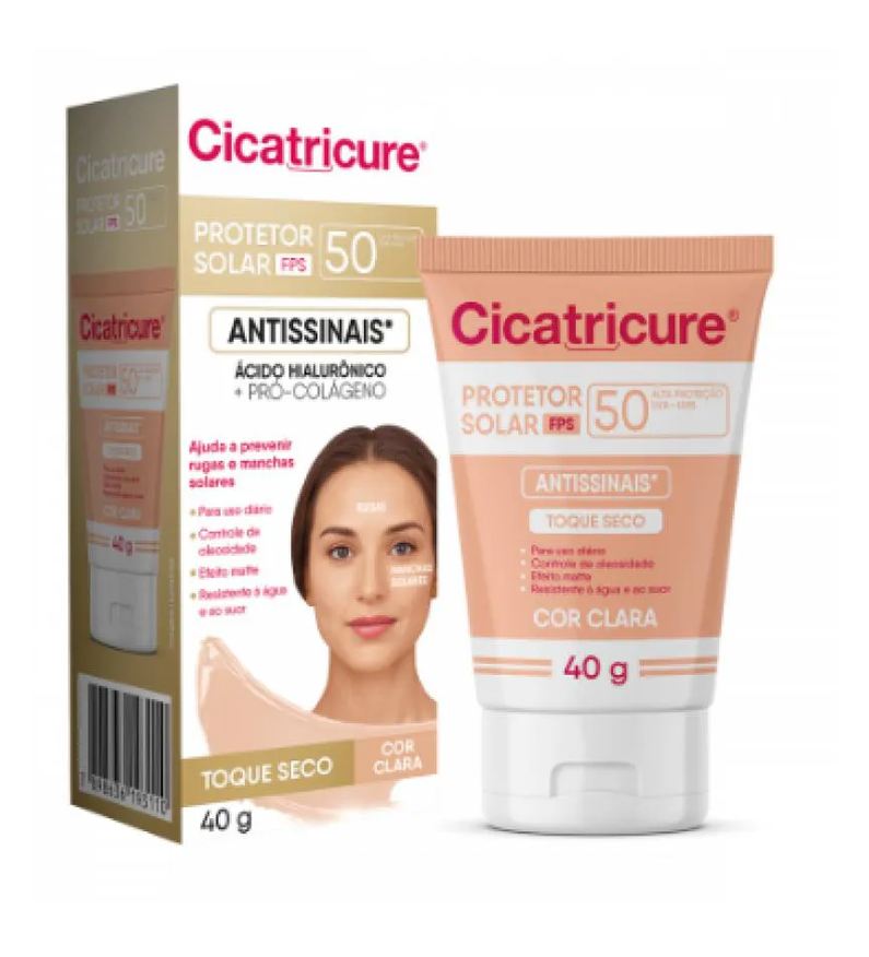 Cicatricure Protetor Solar Corporal Fps 50 Cor Clara 40g