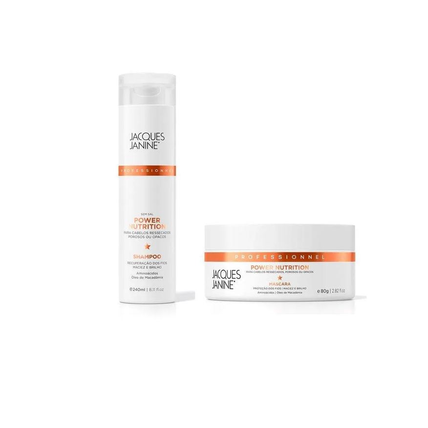 Jacques Janine Professional Kit Jacques Janine Nutrição - Shampoo 240ml + Mascara 80g