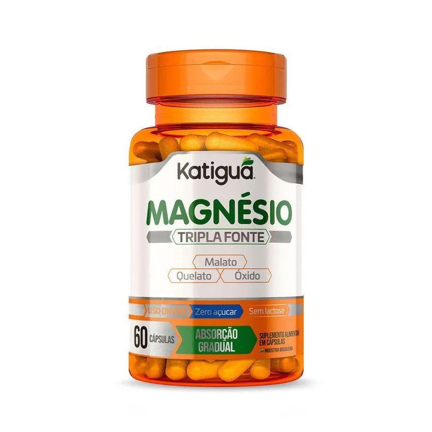 Katigua Magnésio Tripla Fonte Katiguá 500mg 60 Cápsulas