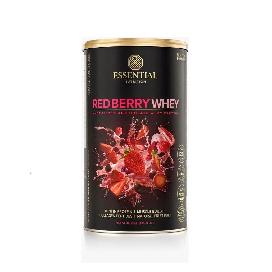 Essential Nutrition Red Berry Whey (450g) - Padrão: Único