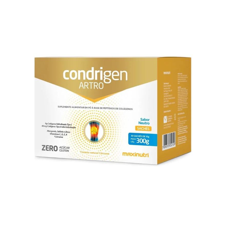 Maxinutri Condrigen Artro - Colágeno Tipo I e Ii Sachê - 30 X 10g - Neutro